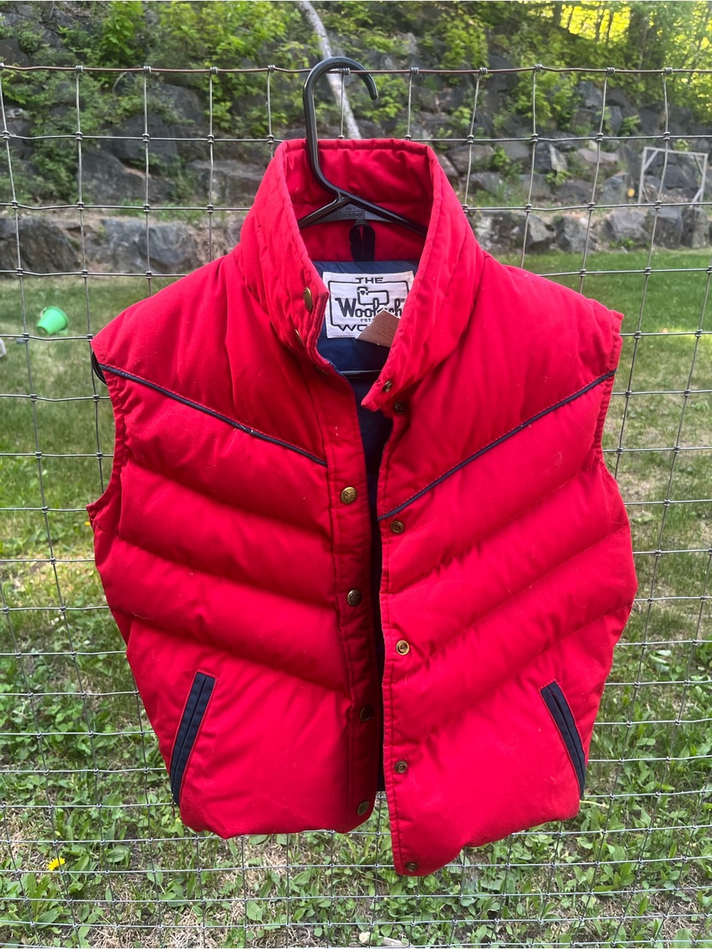 The Woolrich Women’s Vintage Red Quilted Down Vest